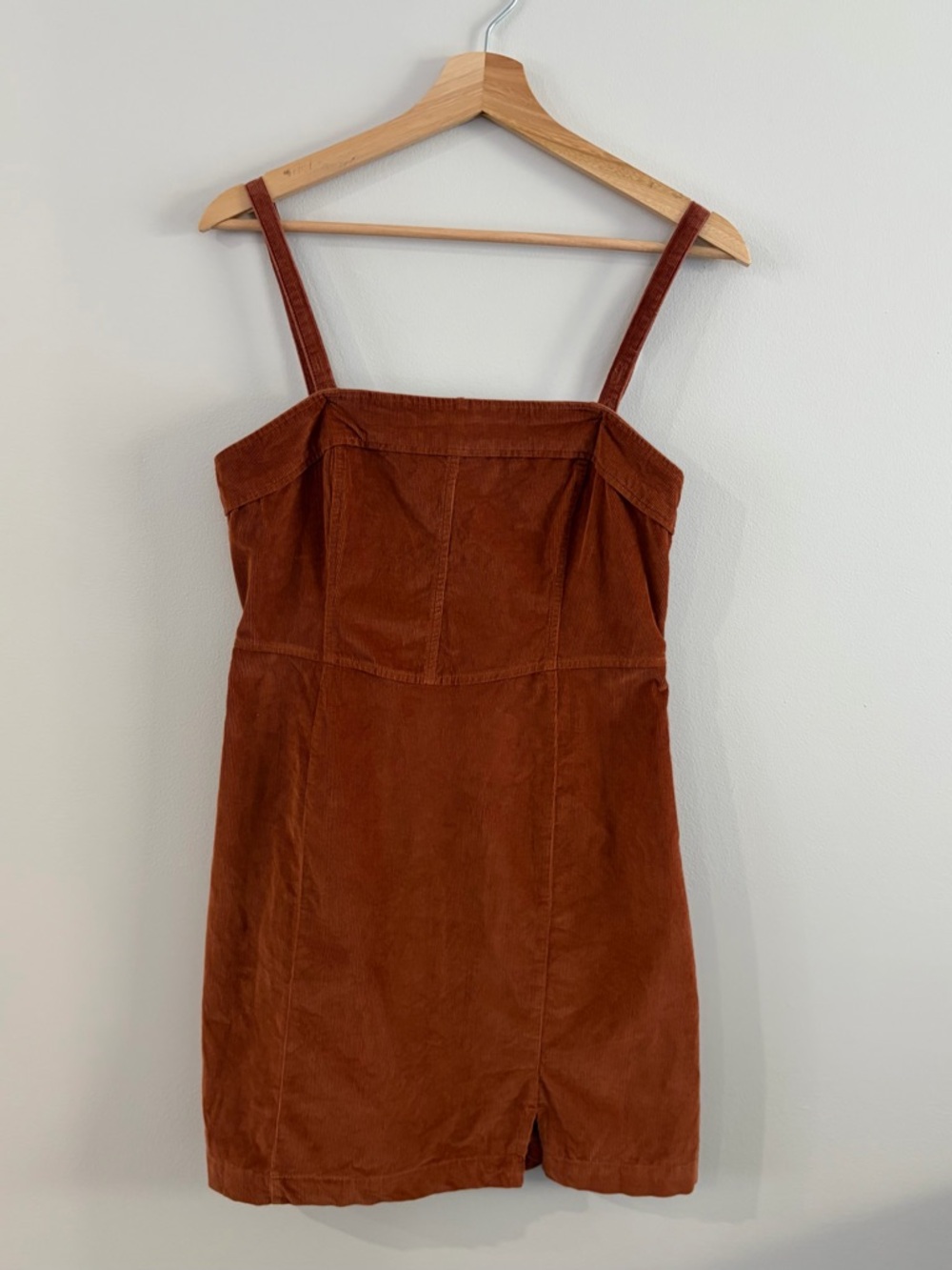 Hollister Rust Corduroy Strap Mini Dress